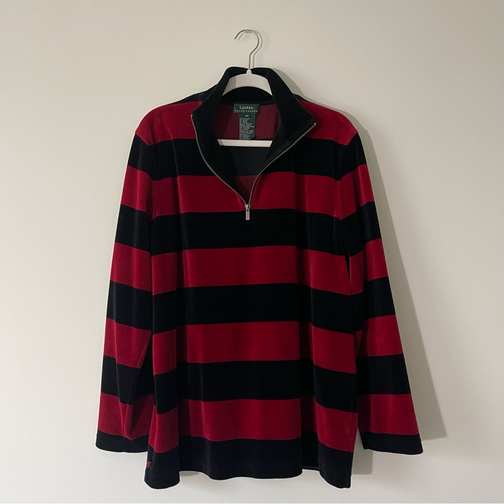 Ralph Lauren Striped Winter Long Sleeve Polo